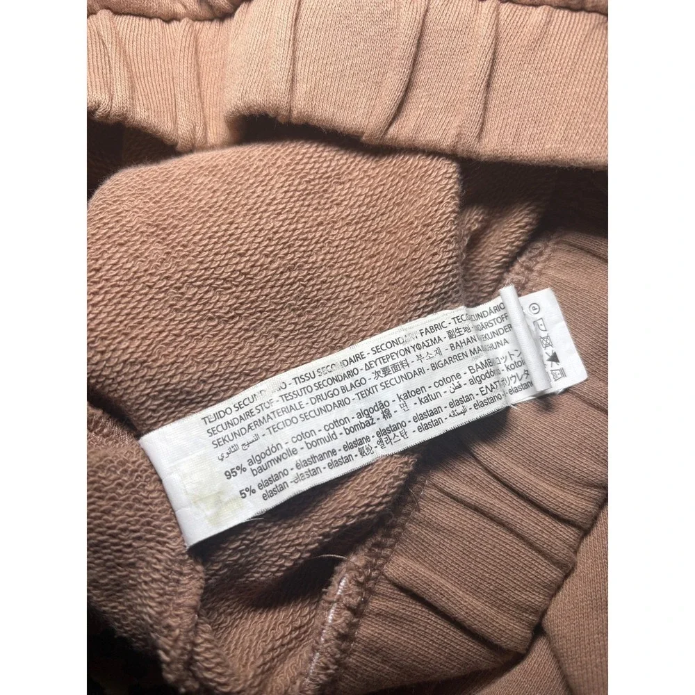 ZARA Brown Cropped Crewneck Sweatshirt Womens Size L - Picture 6 of 6